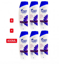 6 Pcs Bundle Head & Shoulder Extra Volume Anti-Dandruff Shampoo for Fine & Limp Hair (6X400ml) (Cargo)