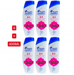 6 Pcs Bundle Head & Shoulders Smooth & Silky 2in1 Anti-Dandruff Shampoo with Conditioner (6X400 ML) (Cargo)