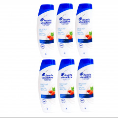 Live Selling 6 Pcs Bundle Head & Shoulders Dry Scalp Care Dandruff Shampoo With Almond Oil 400 ML (Cargo)