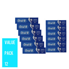 Live Selling 12 Pcs Bundle Cavity Protection With Sugar Acid Shield For Strong Teeth Oral-B 100ml (Cargo)