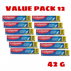 12 Pcs Bundle Colgate Strong Teeth Anti-Cavity Toothpaste, 42g (Cargo)
