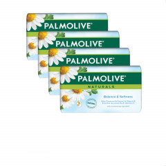 Live Selling 4 Pcs Bundle Palmolive Naturals Bar Soap Balanced & Softness With Chamomile and Vitamin E 90G (Cargo)