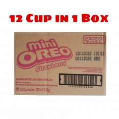 (Food) 12 Cup in 1 BOX Mini Oreo Strawberry (12X1Box) (Cargo)