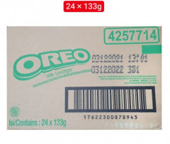 24 Pcs Bundle OREO Chocolate Sandwich Cookies Vanilla Flavored Cream 133grams (Cargo)