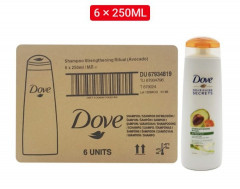 6 Pcs Bundle Dove Nourishing Secrets Strengthening Ritual With Avocado Shampoo 250ml (CARGO)