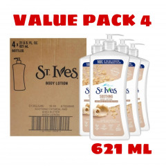 4 Pcs Bundle Soothing Oatmeal & Shea Butter Body Lotion St. Ives (4X621ml) (Cargo)