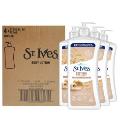 Live Selling 4 Pcs Bundle Soothing Oatmeal & Shea Butter Body Lotion | St. Ives 621ml (Cargo)