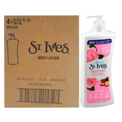 Live Selling 4 Pcs Bundle St. Ives Rose and Argan Oil Smoothing Body Lotion 621ML (Cargo)