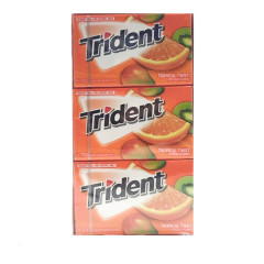 Live Selling 12 Pcs Bundle Trident Tropical Twist Sugar Free Gum, 14 Pieces (Cargo)