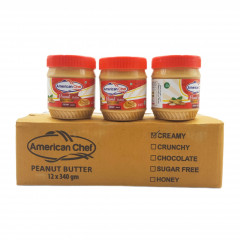 Live Selling 12 Pcs Bundle American Chef Peanut Butter 340g (Cargo)