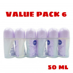 6 Pcs Bundle Nivea Double Effect Anti-Perspirant Roll-On 50 ml (Cargo)