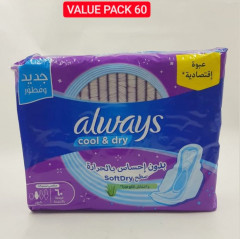 Always 60 Pads  Cool &Dry (Cargo)