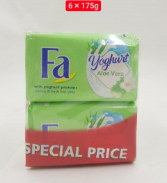 6 Pcs Bundle Fa Bar Soap Yoghurt Aloe Vera (6X175g) (Cargo)