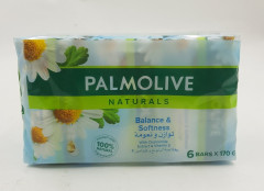 Live Selling 6 Pcs Bundle Palmolive Naturals Bar Soap Balanced And Mild With Chamomile Vitamin E 170g (Cargo)