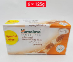 Himalaya 6 Pcs Bundle Almond Moisturizing Soap 125gm (Cargo)