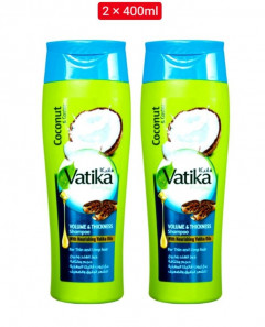 2 Pcs Bundle Vatika Volume&Thickness Shampoo 400ml (Cargo)