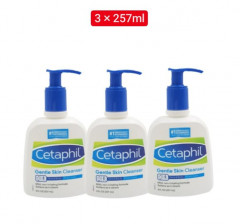 3 Pcs Bundle  Cetaphil Gentle Skin Cleanser (3X257ml) (Cargo)