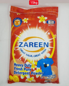 15 kg Zareen  Great Value Great Wash Heavy Duty Fresh Pure Detergent Powder