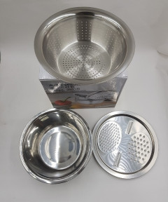 3 pieces of kitchen steel utensils