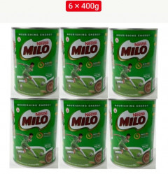 (Food) Nestle 6 Pcs Bundle Milo Chocolate Malt Flavour Powder Choc Energy Beverage Drink 400g (Cargo)