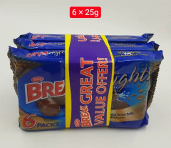 (Food) Tiffany Break 6 Pcs Bundle Delights crunchy cream filled wafer rolls 25g (Cargo)