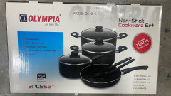 OLYMPIA 9-Piece Non-Stick Cookware Set