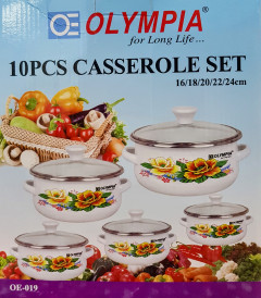 10 PCS OLYMPIA Casserole Set