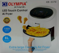 OLYMPIA Led Touch Control Ai Fryer 1400 W 8 L Capacity