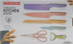 Evcriverh Corrugated Kitchen Knife Set