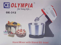 OLYMPIA KERIN Hand Mixer With Stand SS Bowl OE-312