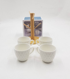 4 Pcs Ceramic Coffee Cups Set