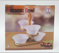 4 Pcs Ceramic Bowl