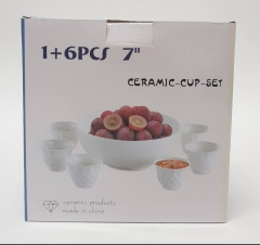 1+6 pcs Ceramic-cup-set