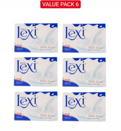 6 Pcs Bundle Royal Lexi Milk Bare Soap 90g (Cargo)