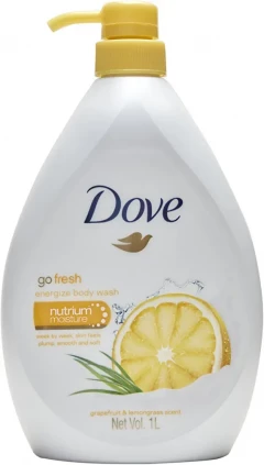Dove Body Wash Go Fresh Energize (Grapefruit & Lemongrass) 1L (Cargo)