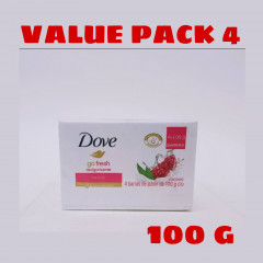 4 Pcs Dove Go Fresh Revigorizante Bar Soap 100g