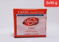 3 Pack Lifebuoy Total Hygiene Bar Soap (3 X 90g) (Cargo)