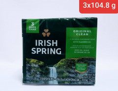Irish Spring 3 Pcs Bundle  Original Clean Bar Soap 104.8G (Cargo)