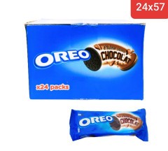 (Food) Oreo 24 Pcs Bundle Cadbury Chocolate 57g (Cargo)