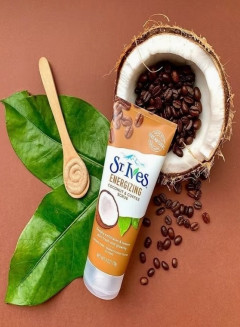 St. Ives Energizing Coconut & Coffee Face Scrub 170g (CARGO)