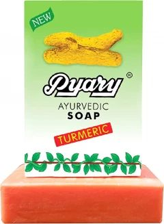 (Food) Pyary Ayurvedic Soap – Turmeric (75g )
