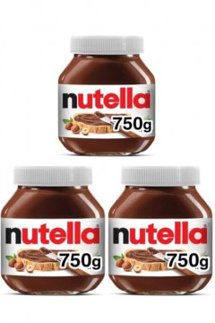 (Food) 3 Pcs Nutella Bundle Chocolate Hazelnut Spread, Perfect Topping for Easter Treats, (3*750G) (Cargo)  10095732