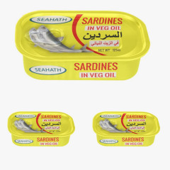 (Food) 3 Pcs SARDINES Bundle Assorted Canned Food (3 X 125G)