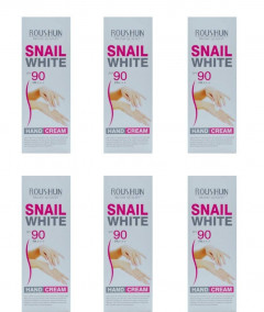 ROUSHUN 6 Pcs Bundle Assorted Snail White Hand Cream (100ML)[CARGO 6B]