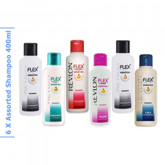 6 Pcs FLEX  Bundle Assorted Shampoo (6 X 400ML) [CARGO 6B]