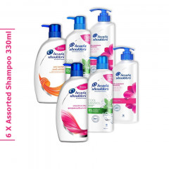 6 Pcs HEAD&SHOULDERS Bundle Assorted Shampoo (6 X 330ML) [CARGO 6B]